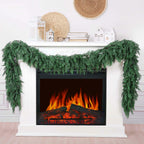 Hananona 9 FT Artificial Cedar Garlands, Real Touch Winter Cedar Pine Garland,