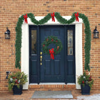 Hananona 9 FT Artificial Cedar Garlands, Real Touch Winter Cedar Pine Garland,