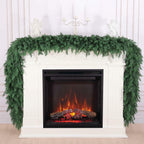 Hananona 9 FT Artificial Cedar Garlands, Real Touch Winter Cedar Pine Garland,