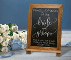 Better Office Products Framed Tabletop Chalkboard Sign, 9.5" x 14", Rustic Wood