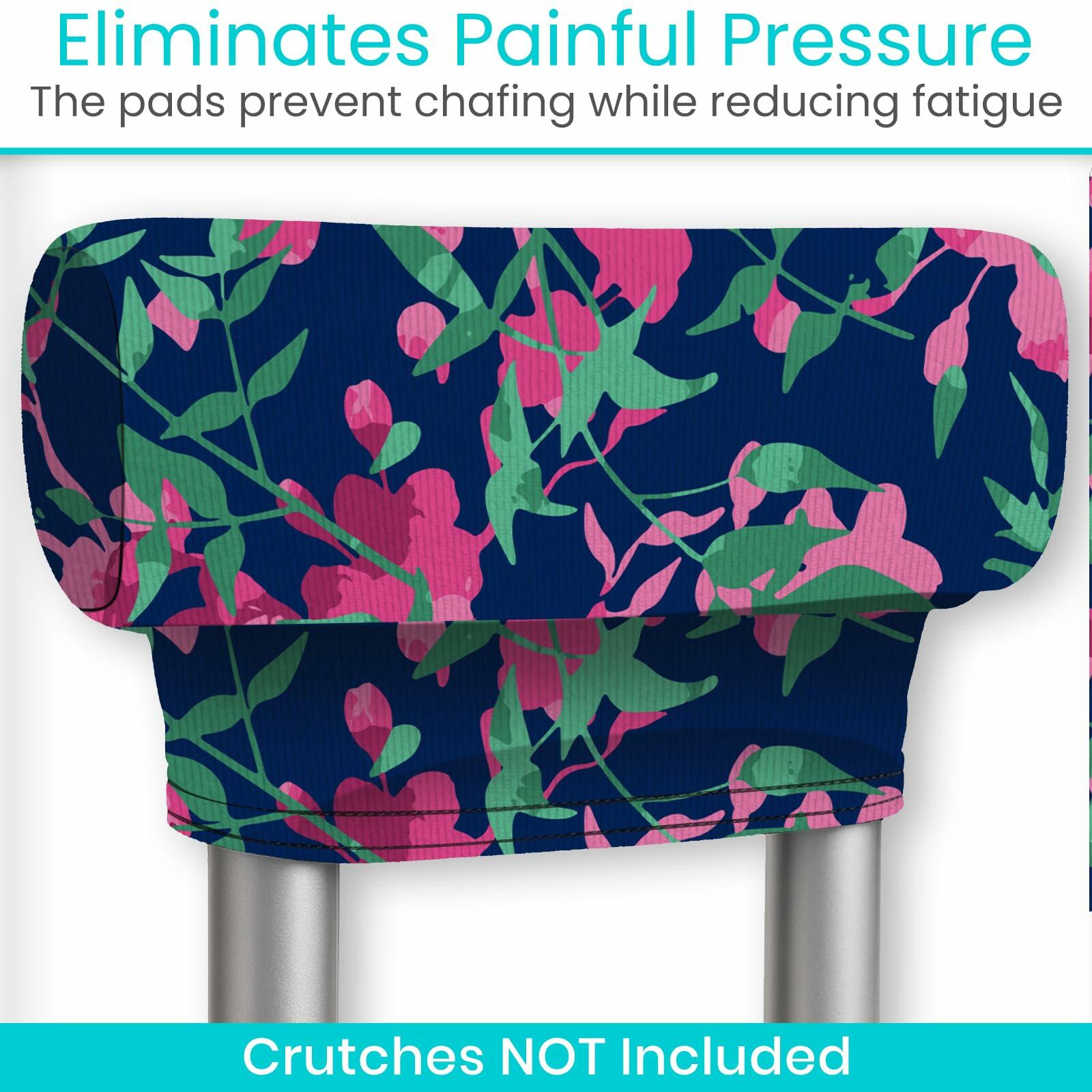 Vive Premium Crutch Pads & Hand Grips - Comfortable, Breathable, Machine