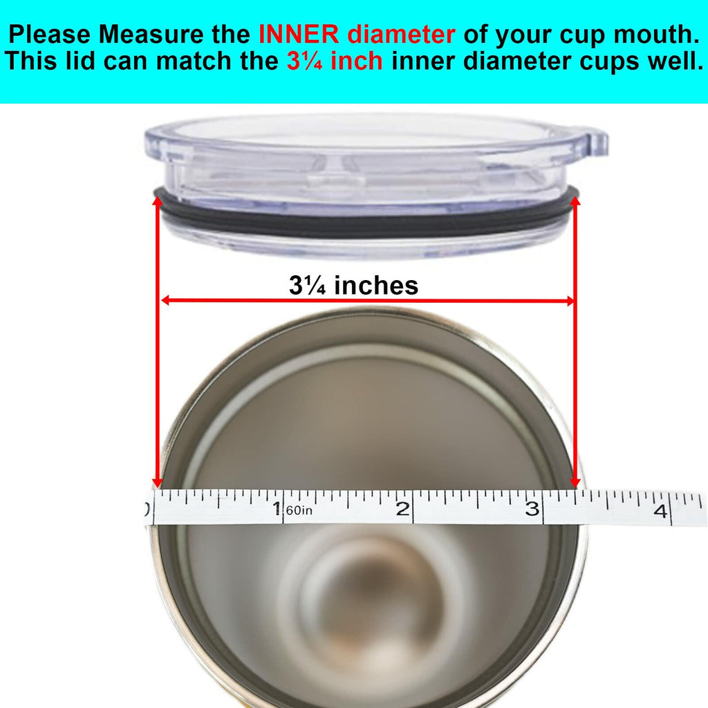 Wotermly Magslider Replacement Lid for 20 oz tumblers, Spill Proof Splash