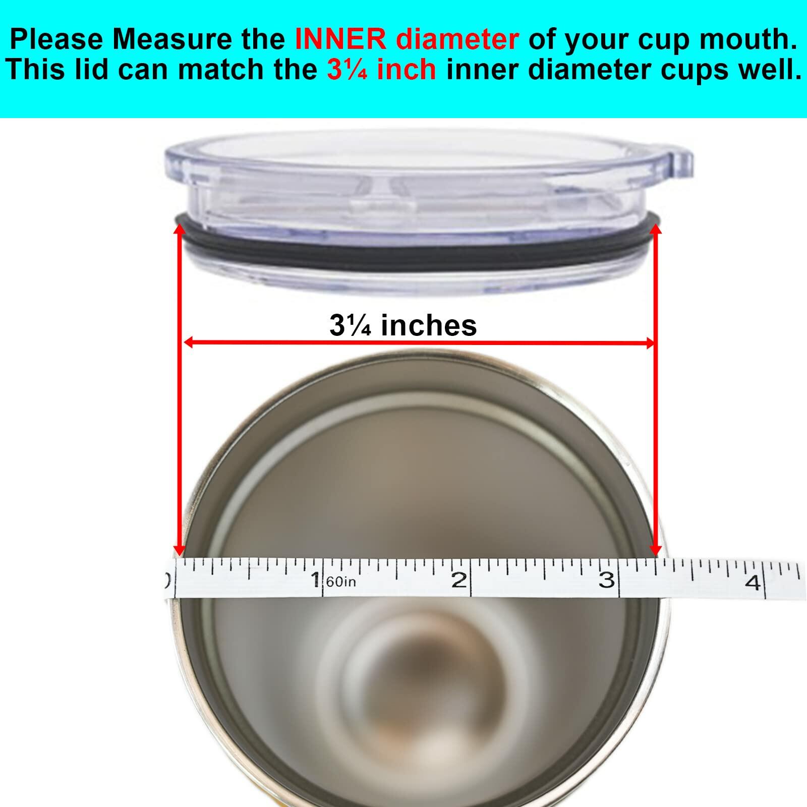 Wotermly Magslider Replacement Lid for 20 oz tumblers, Spill Proof Splash