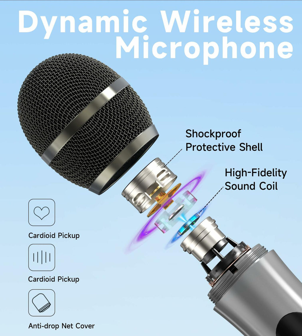 Wireless Microphones, Wireless Microphone with One-to-One Chip Connection, 40H