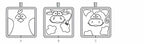KWIK-SEW PATTERNS K0150 Potholders Sewing Template, One Size