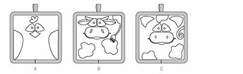 KWIK-SEW PATTERNS K0150 Potholders Sewing Template, One Size