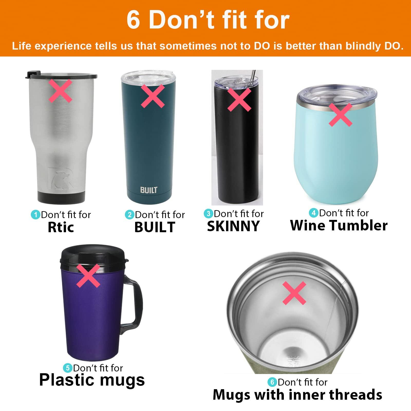 Wotermly Magslider Replacement Lid for 20 oz tumblers, Spill Proof Splash