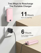 aonidi 20000mAh Ultra-Portable-Charger-Power-Bank PD20W with Built in Cables&AC
