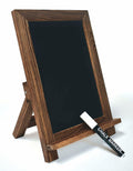 Better Office Products Framed Tabletop Chalkboard Sign, 9.5" x 14", Rustic Wood