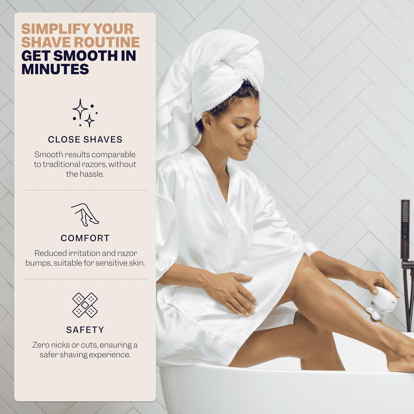 Freebird FlexSeries Electric Razor for Women - Silk Smooth Legs, Body Hair, &