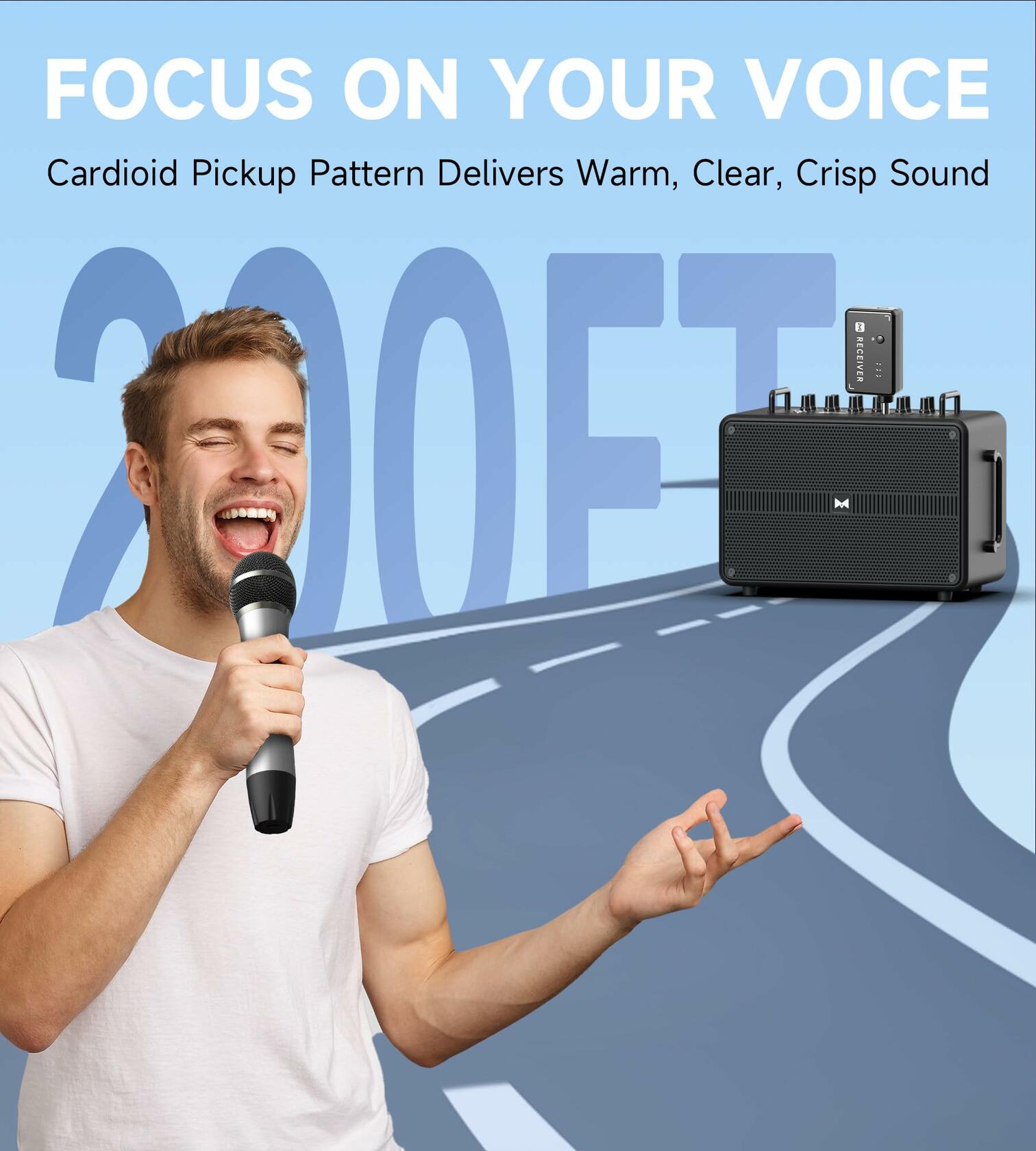 Wireless Microphones, Wireless Microphone with One-to-One Chip Connection, 40H