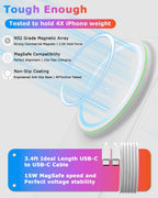 Mag Safe Charger Stand for iPhone: Qi-Certified Fast Magnetic Wireless Charging