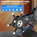 Diyife Professional Leather Hole Puncher, Full Set Punch Tool Kits for Belt,