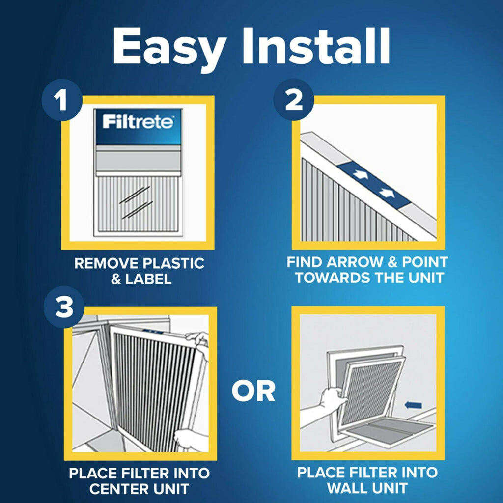 2-Pack Filtrete 18x30x1 AC Furnace Air Filter, MPR 700, MERV 8, Tough on Pollen,