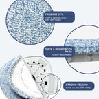 Mop Replacement Pad Set 4 Pack Spin Mop Replace Pads Refill Compatible with