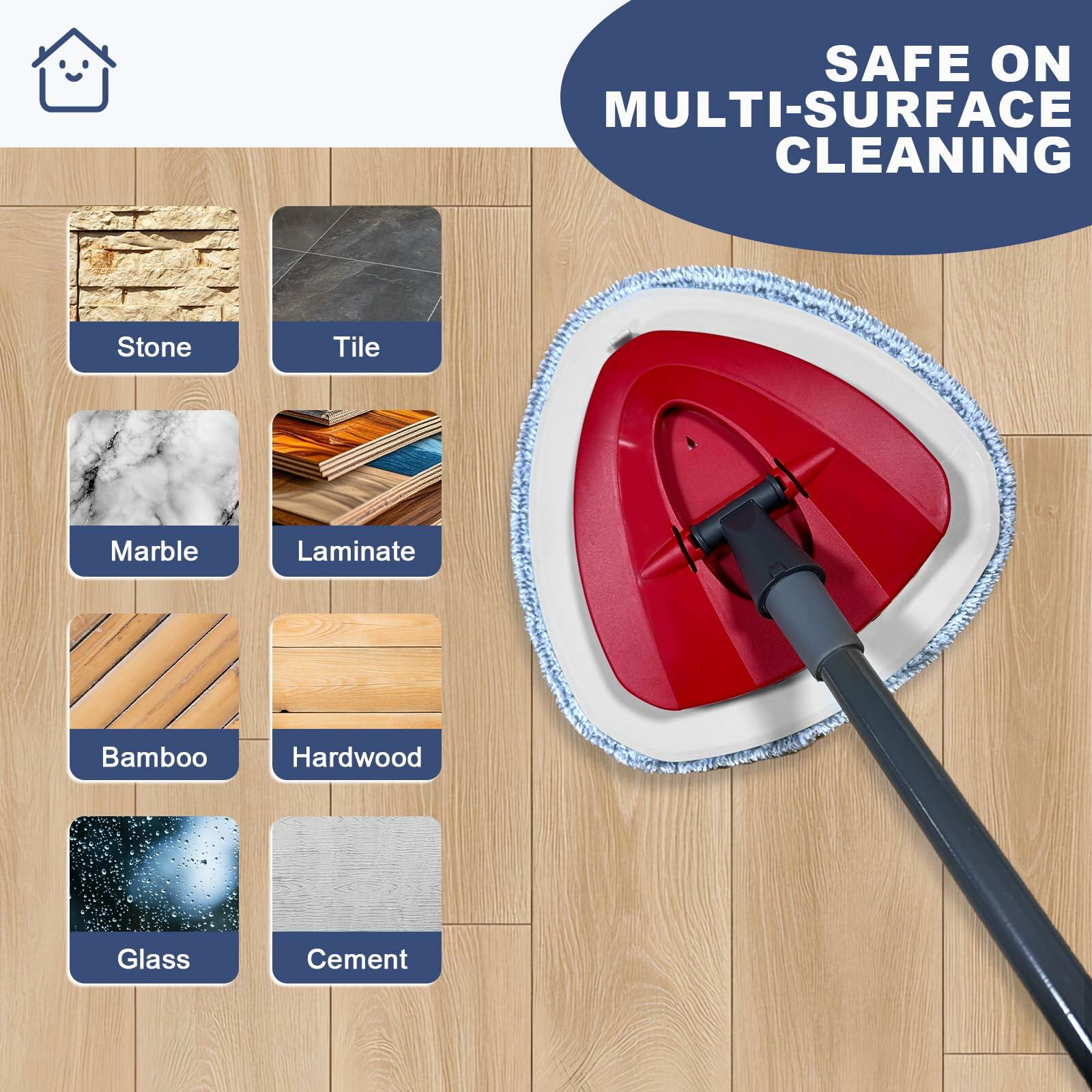 Mop Replacement Pad Set 4 Pack Spin Mop Replace Pads Refill Compatible with
