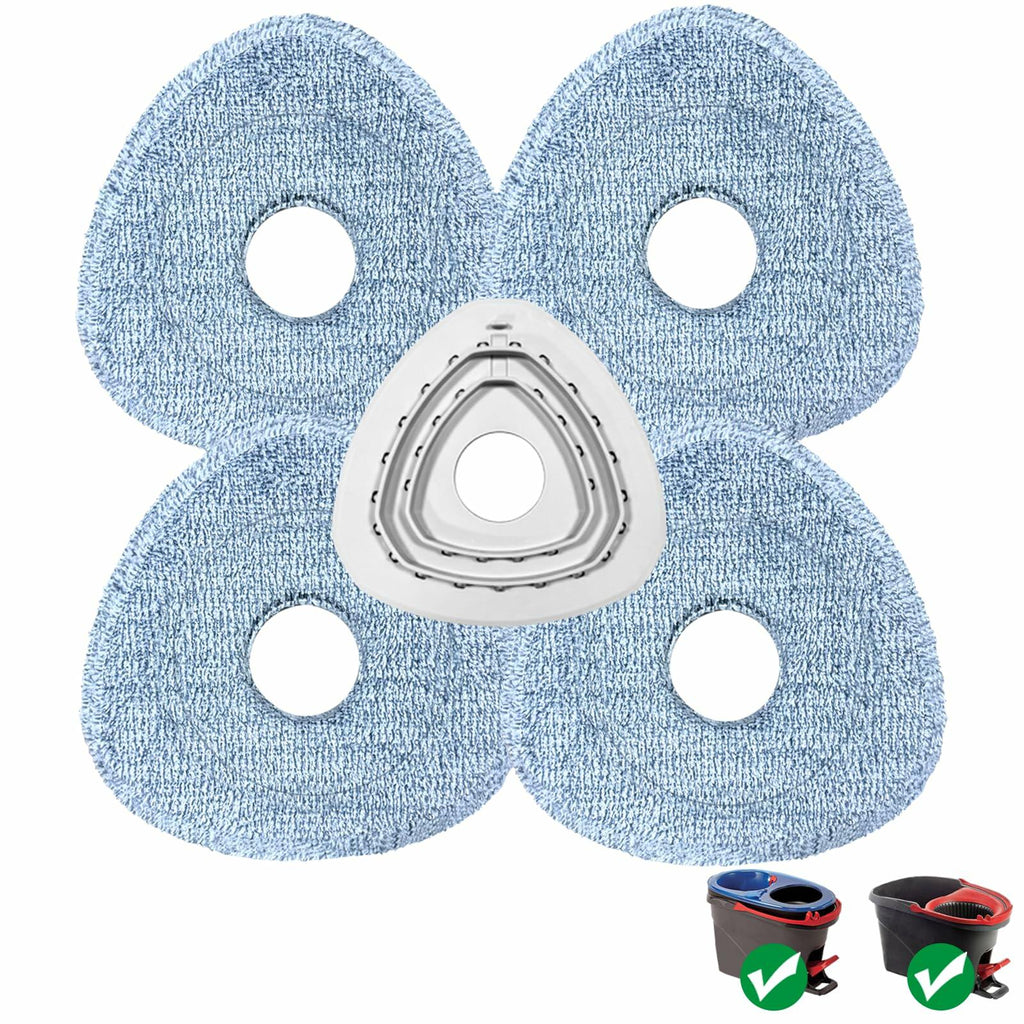 Mop Replacement Pad Set 4 Pack Spin Mop Replace Pads Refill Compatible with