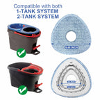 Mop Replacement Pad Set 4 Pack Spin Mop Replace Pads Refill Compatible with