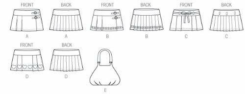McCall's Pattern Company M6784 Children's/Girls' Skirts and Purse Sewing