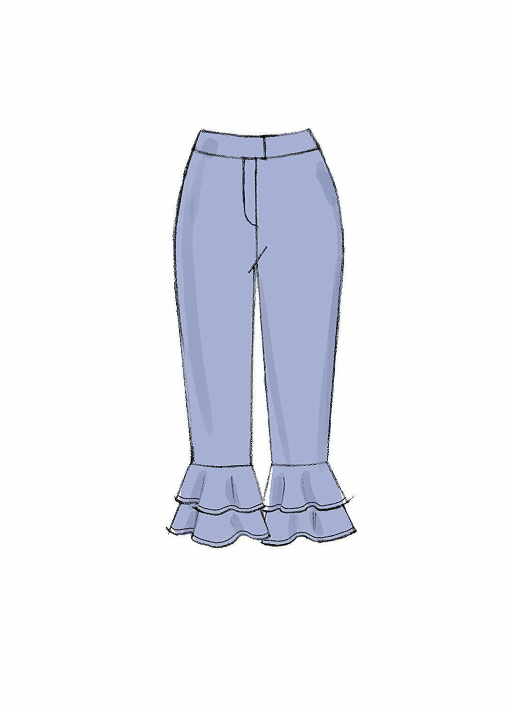 McCall's Patterns Misses Pants With Flounce Variations and Sash