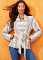 McCall's Patterns McCall's Women's Fall and Spring Fabric Belt Jacket, Sizes