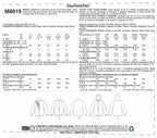 McCall Pattern XS-S-M,, Various Colours