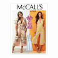 McCall Pattern Loose Fit Women's Jumpsuit, Plus Sizes 18W-24W Sewing Pattern