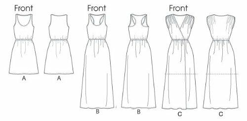 McCall Pattern Company M6744 Misses' Dresses Sewing Template, Size Y