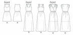 McCall Pattern Company M6744 Misses' Dresses Sewing Template, Size Y