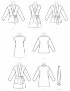 McCall's Patterns McCall's Women's Fall and Spring Fabric Belt Jacket, Sizes