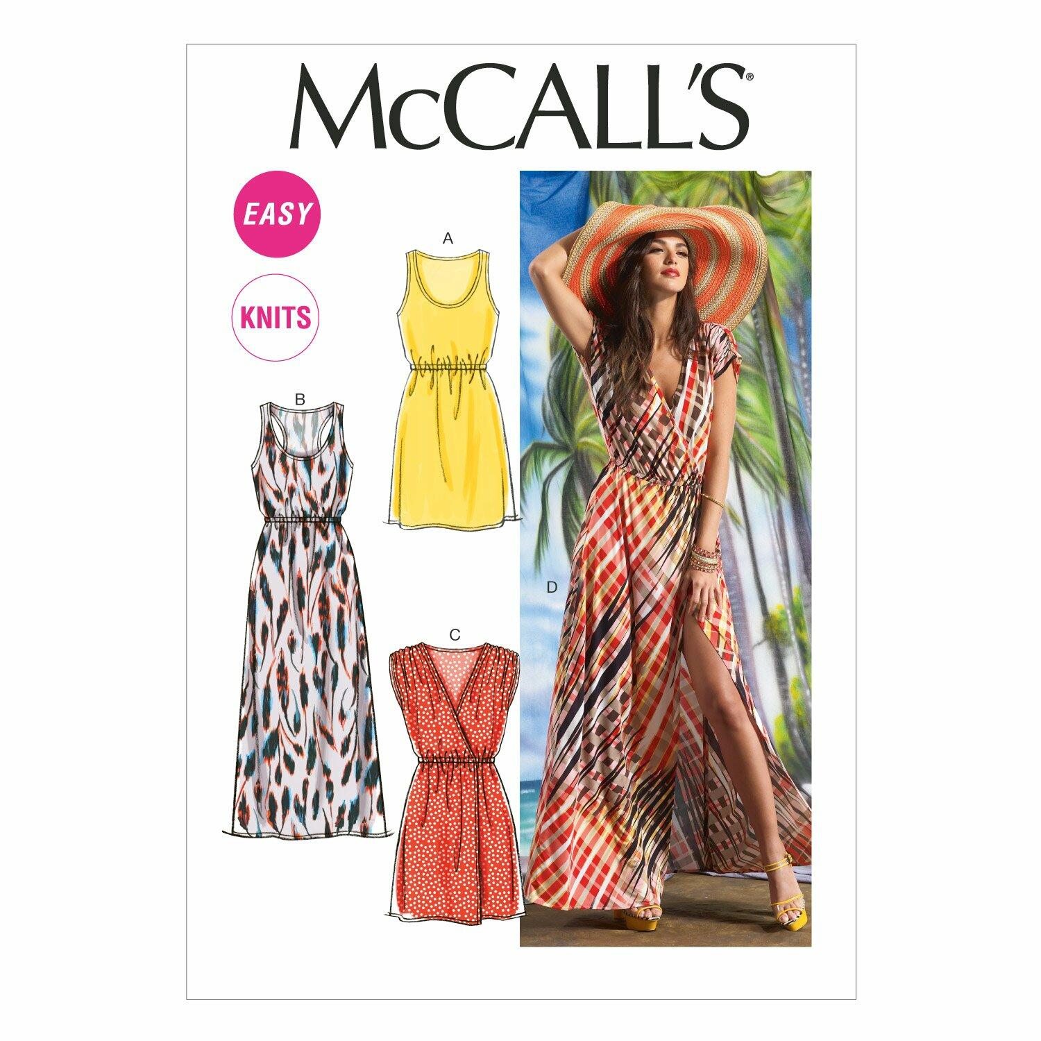 McCall Pattern Company M6744 Misses' Dresses Sewing Template, Size Y