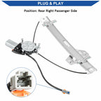 Obaee 748-559 Rear Right Passenger Side Power Window Regulator with Motor