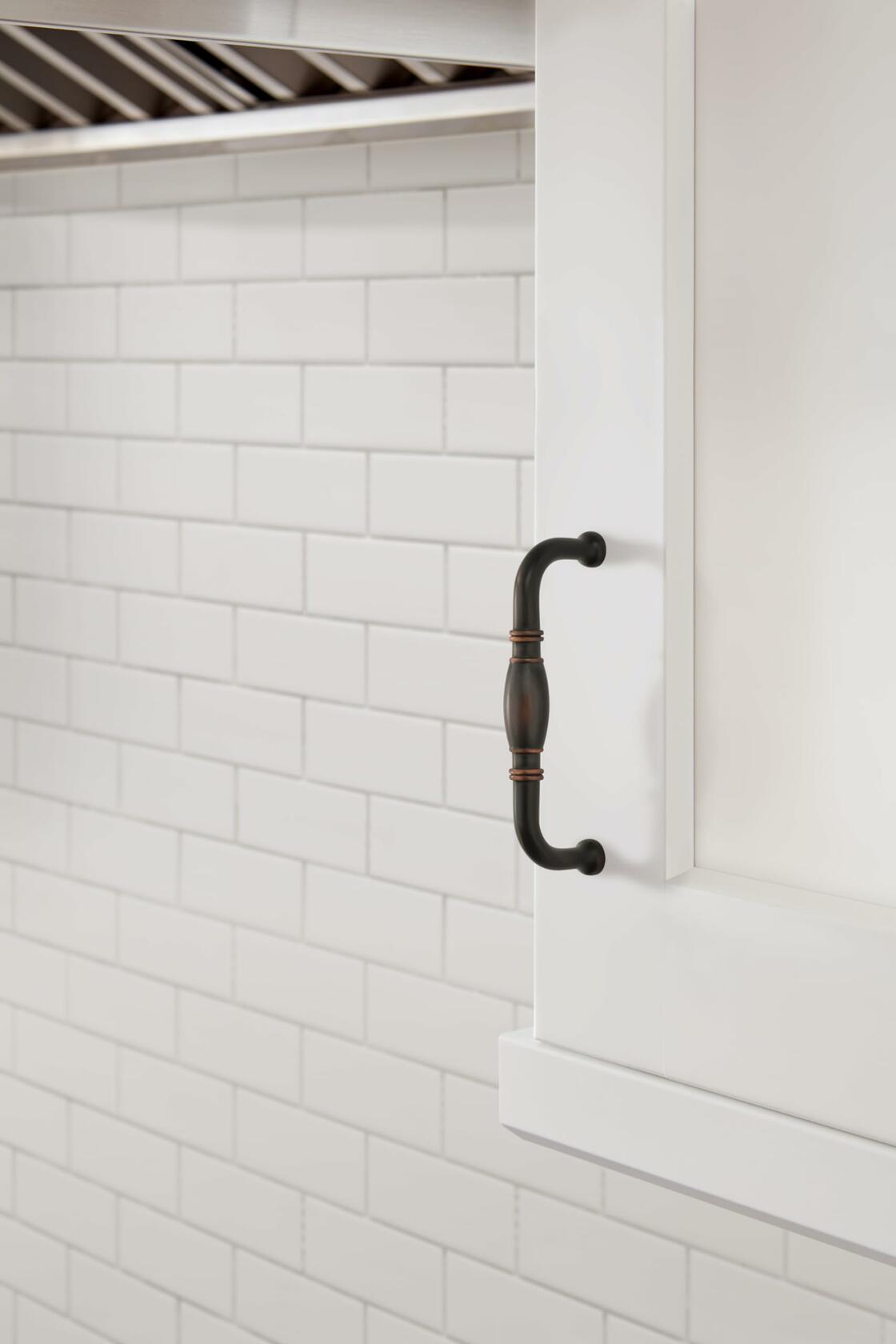 12 Pack Amerock | Cabinet Pull | Oil Rubbed Bronze | 3-3/4 inch (96 mm) Center