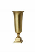 Serene Spaces Living 18-Inch Gold Pedestal Urn - Large- Pack of 1 Elegant