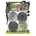 Gorilla Outdoor Clear Sleeve Berber Pads 2 in. Chair Glide