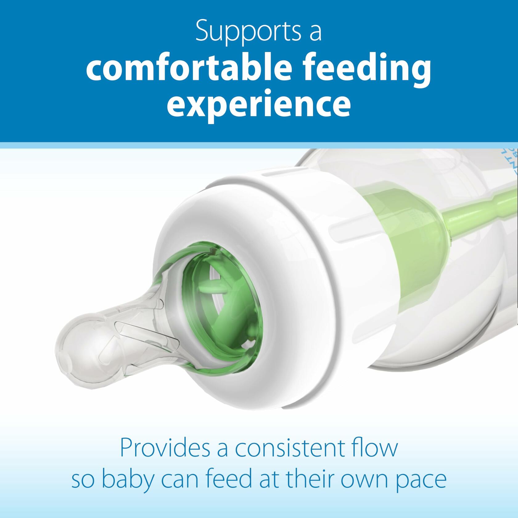 4 Pack Dr. Brown's Natural Flow Anti-Colic Options+ Narrow Baby Bottle, 4 oz/120