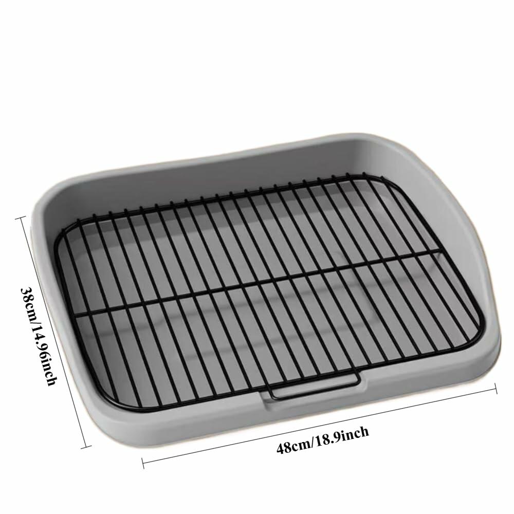 CkuionMAX Mesh Dog Potty Tray Removable Stable Structure - Indoor/Outdoor Dog