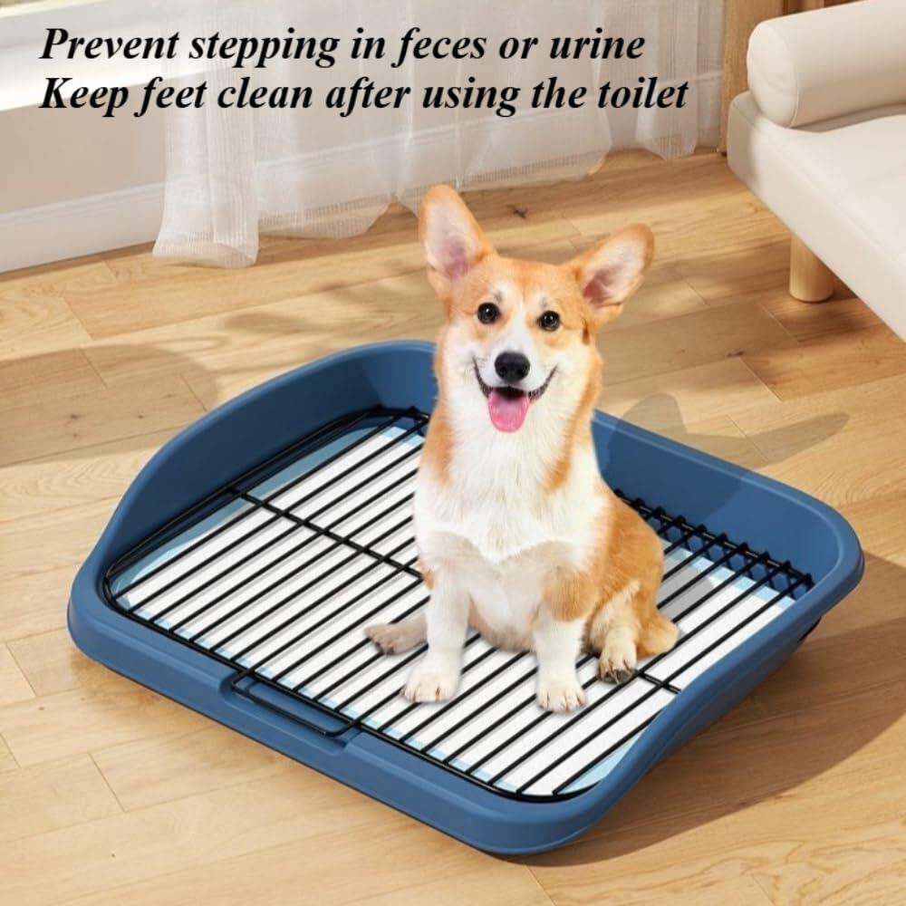 CkuionMAX Mesh Dog Potty Tray Removable Stable Structure - Indoor/Outdoor Dog