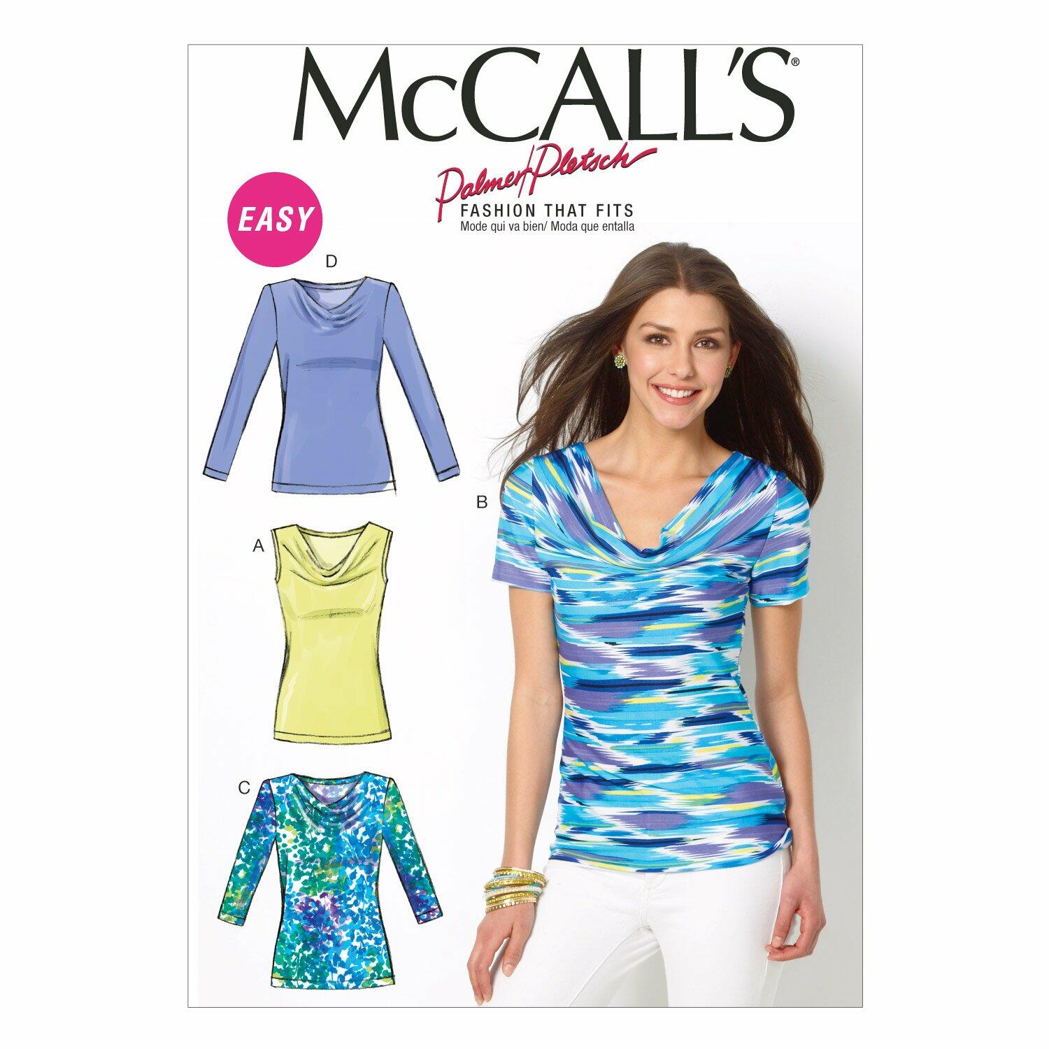 McCall Pattern Company M6963 Misses' Tops, Size F5 "16-18-20-22-24"
