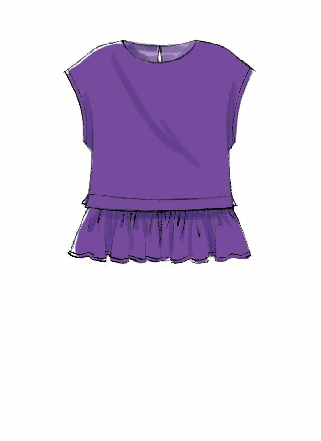 McCall's M7808E5 Women's Pullover Tank Top, Short Sleeve, and Long Sleeve Top