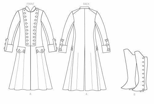McCall's Patterns McCall's Women's Fantasy Coat Costume, Sizes 6-14 Sewing