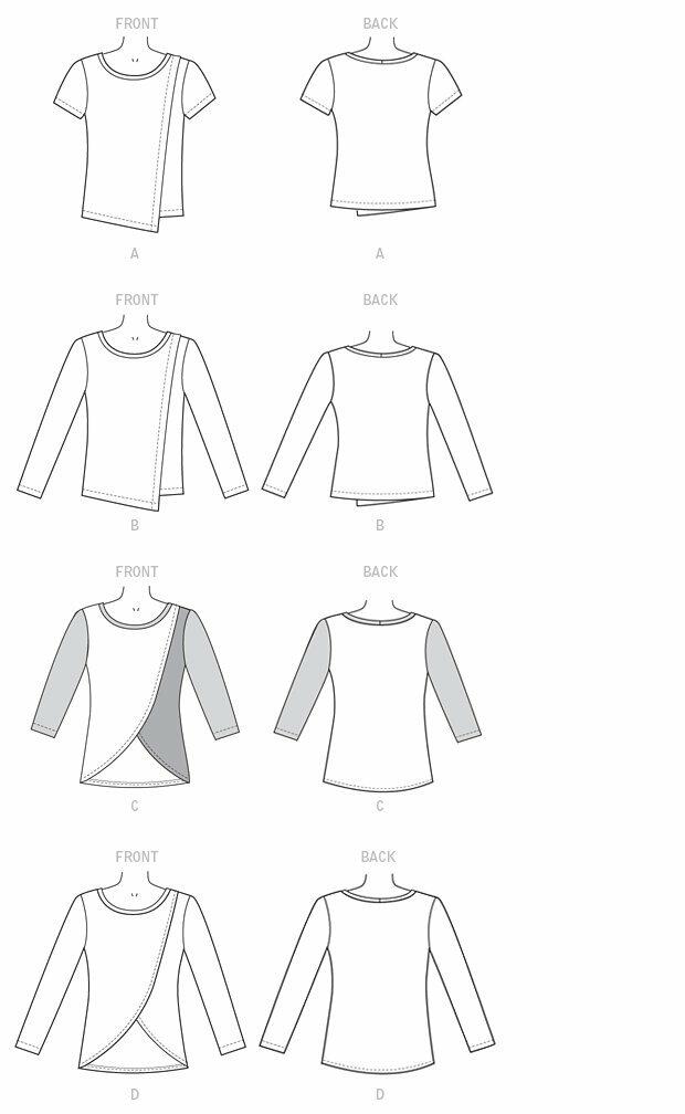 McCall's Patterns M7247 Misses' Tops, E5 (14-16-18-20-22)