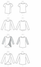 McCall's Patterns M7247 Misses' Tops, E5 (14-16-18-20-22)
