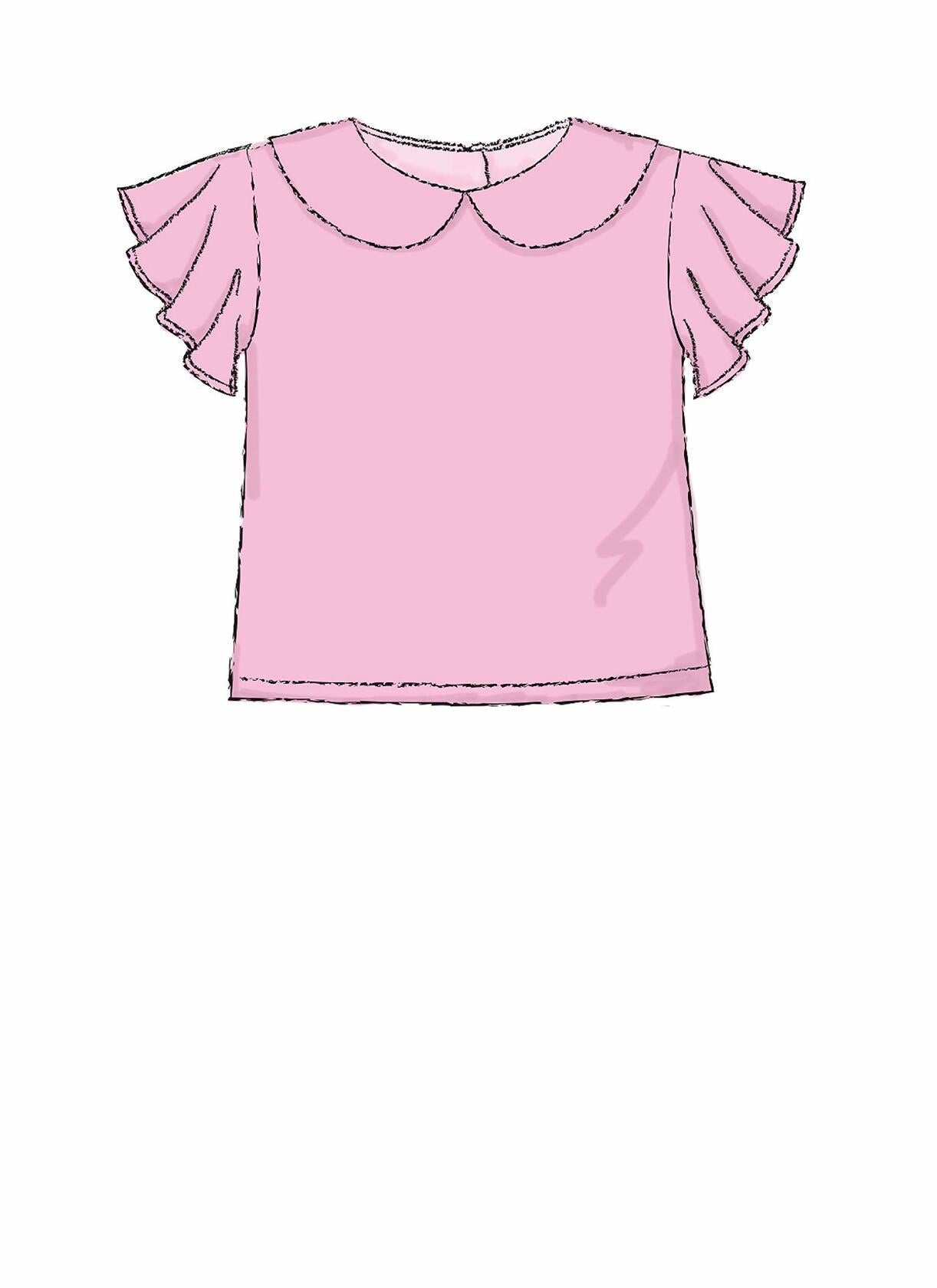 McCall Pattern Short Sleeve Shirt and Pants, Sizes 1/2-4 Sewing Pattern