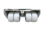 2 Pack Shepherd Hardware 9603 Adjustable Aluminum Appliance Rollers, Silver,