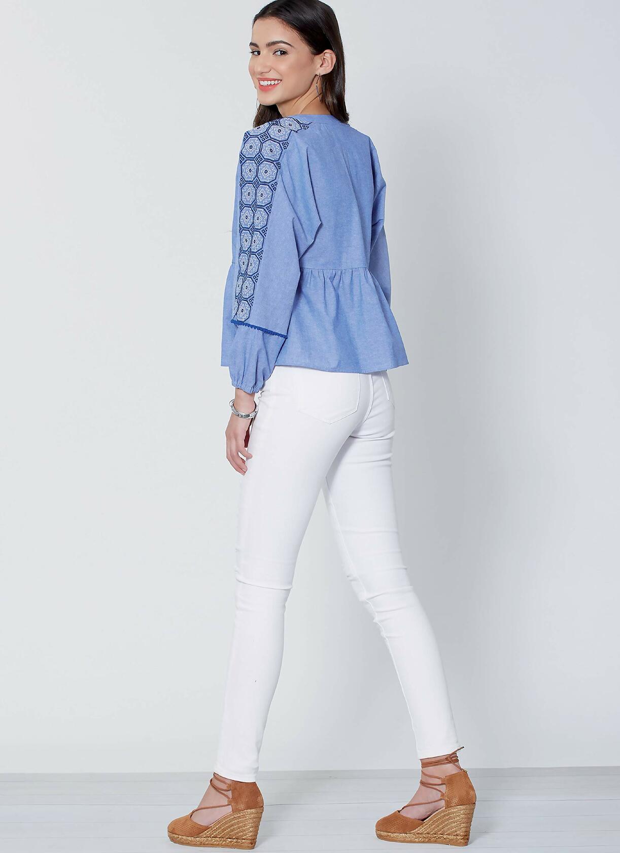 McCall's Women's Loose Fitting Long Sleeve Shirt Sewing, Sizes XS-M Pattern