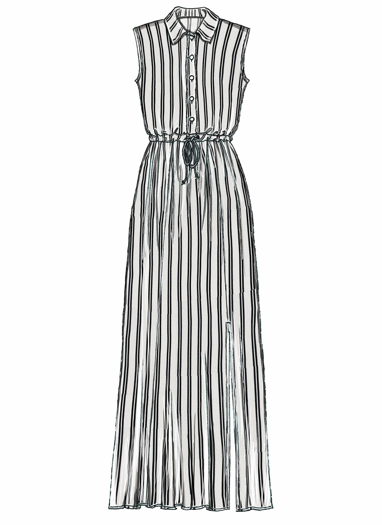 McCall's Patterns Misses' Petite Shirtdresses with Drawstring Waist