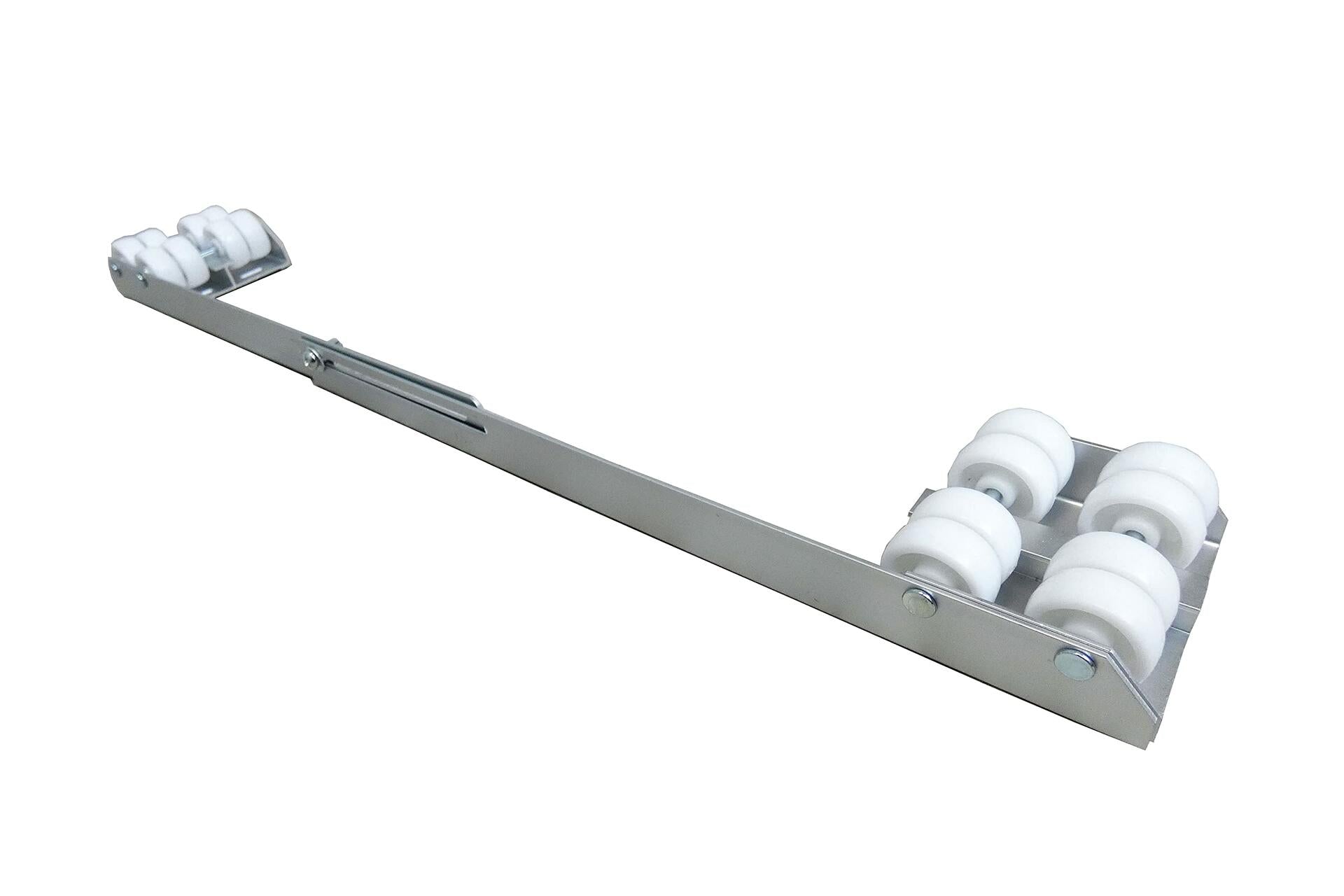 2 Pack Shepherd Hardware 9603 Adjustable Aluminum Appliance Rollers, Silver,