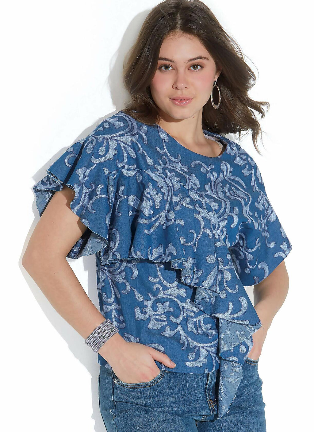 McCall's M7808E5 Women's Pullover Tank Top, Short Sleeve, and Long Sleeve Top