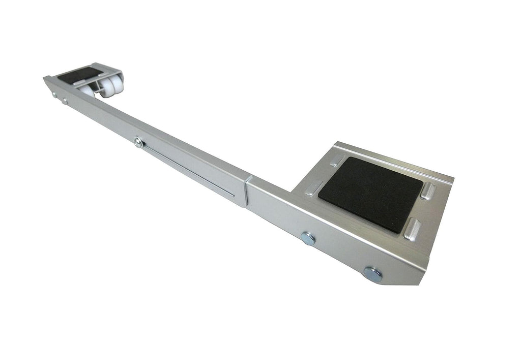 2 Pack Shepherd Hardware 9603 Adjustable Aluminum Appliance Rollers, Silver,